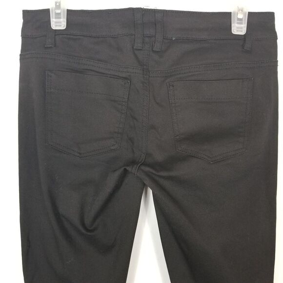Tripp NYC Daang Goodman Women Skinny Pants Size 26 Black Leather Mesh Detail Y2K - Picture 5 of 7
